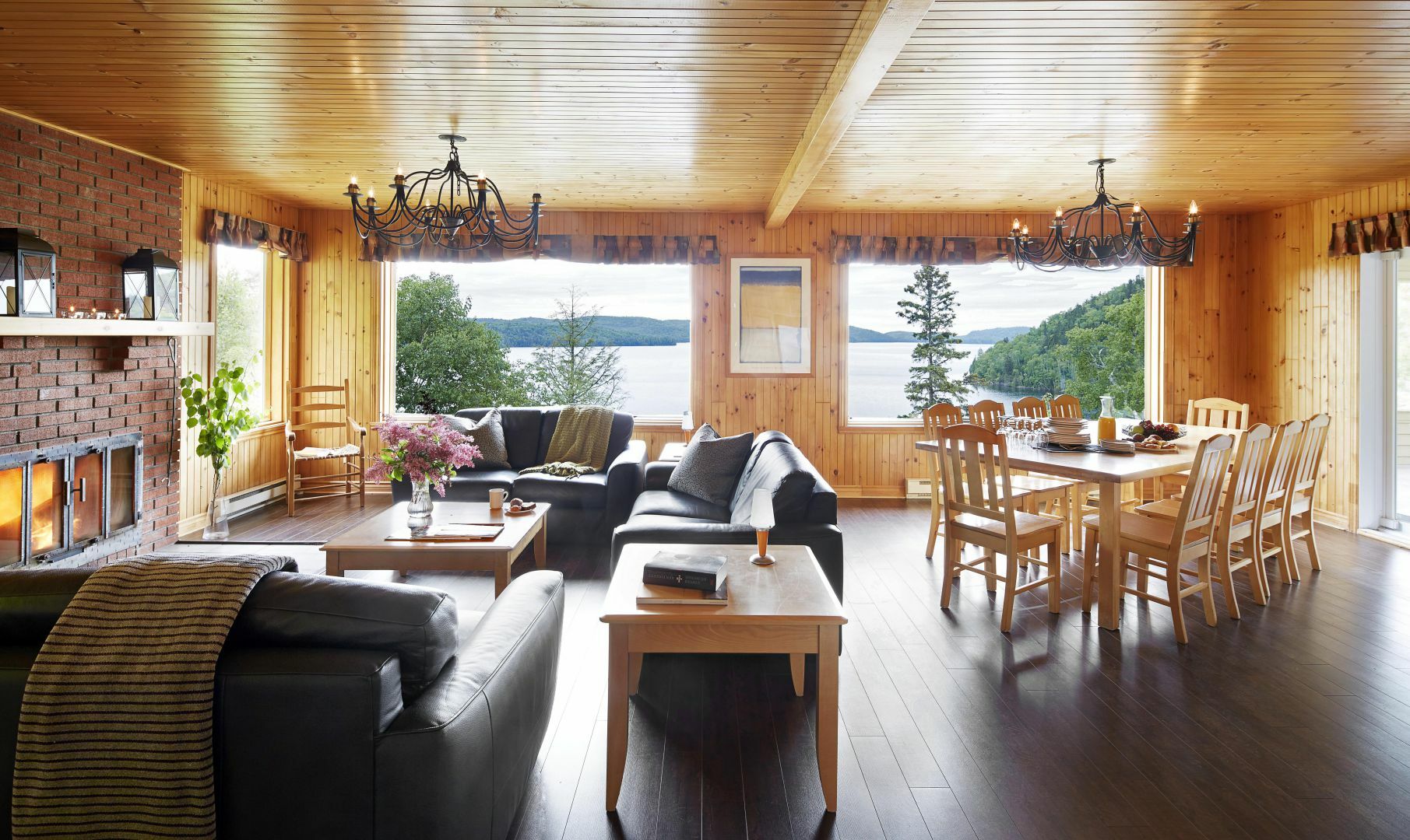 Auberge Du Lac-A-L'Eau-Claire Saint-Alexis-des-Monts Bagian luar foto